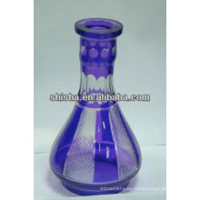 Vidrio coloreado botella floreros cachimba shisha botella hookab botella shisha cristal de botellas